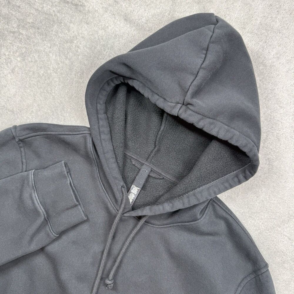 Skims Hoodie Women's Medium Black Fleece Pocket Long Sleeve Pullover